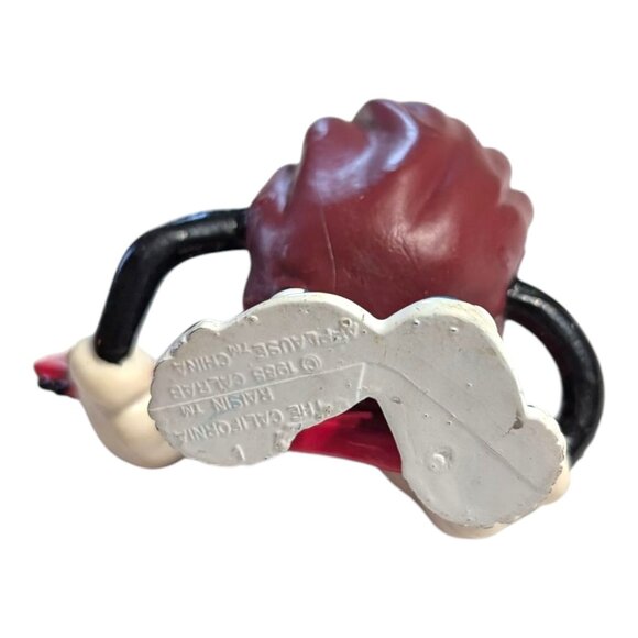 Vtg 1988 California Raisins "Red Guitar Player" PVC Figure - Picture 7 of 7